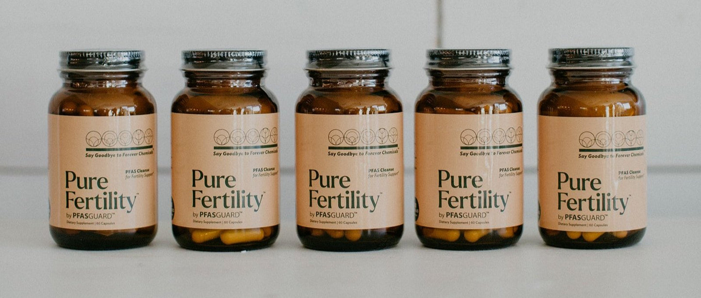 PureFertility Microplastic PFAS Toxicity Cleanse | 5 Month Program for Fertility Support for Women and Men