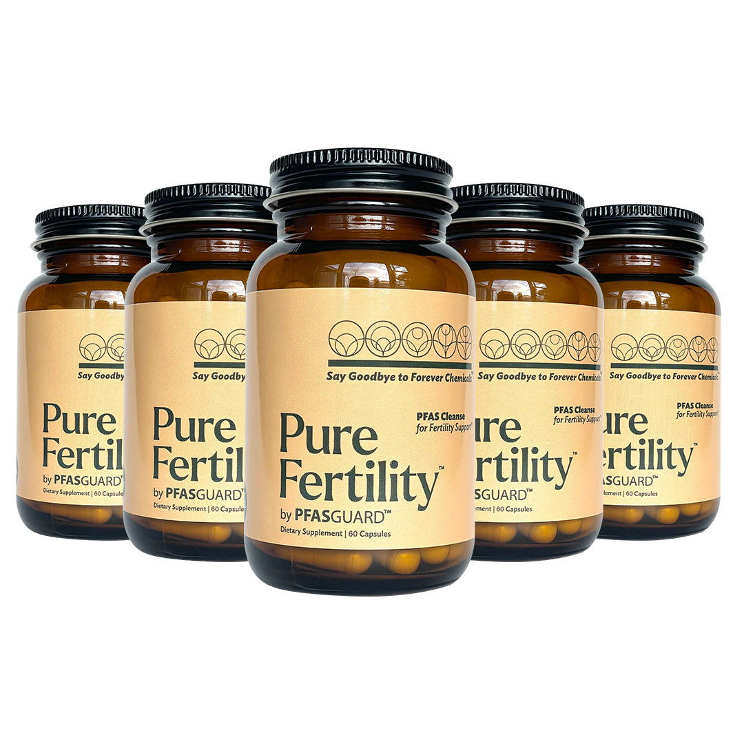 PureFertility Microplastic PFAS Toxicity Cleanse | 5 Month Program for Fertility Support for Women and Men